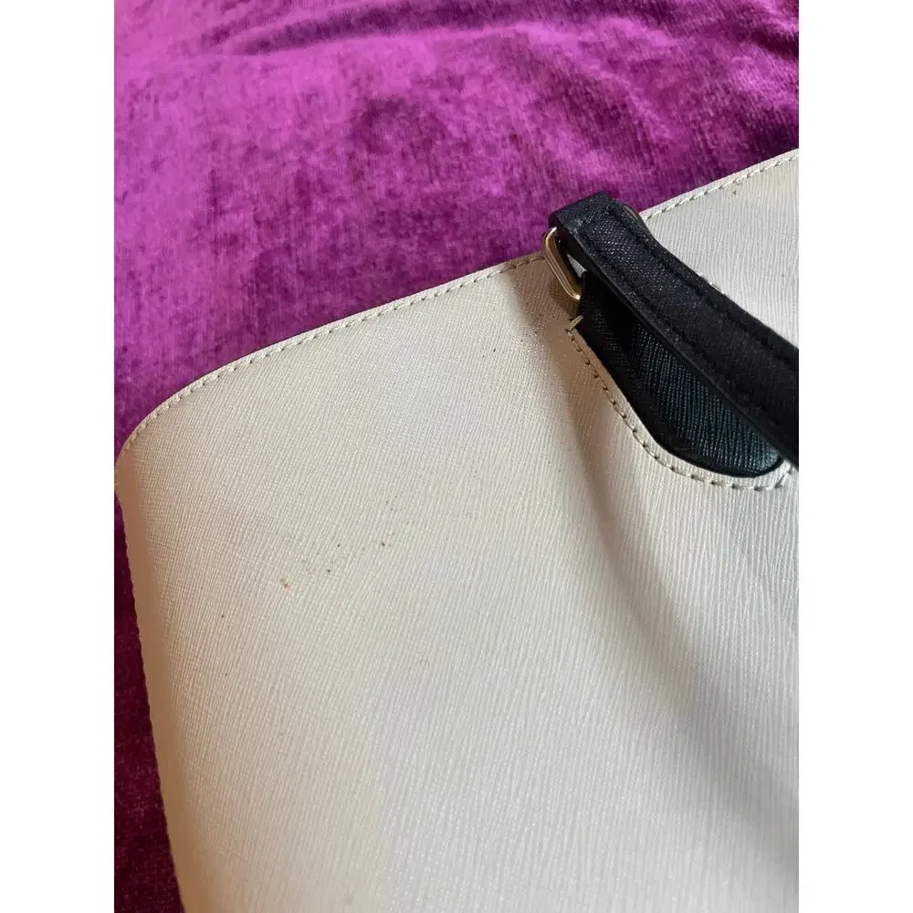 KATE SPADE Laurel Way Dally Bag Shoulder Tote Purse Bone and Black MINIMALIST